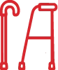walking aid icon